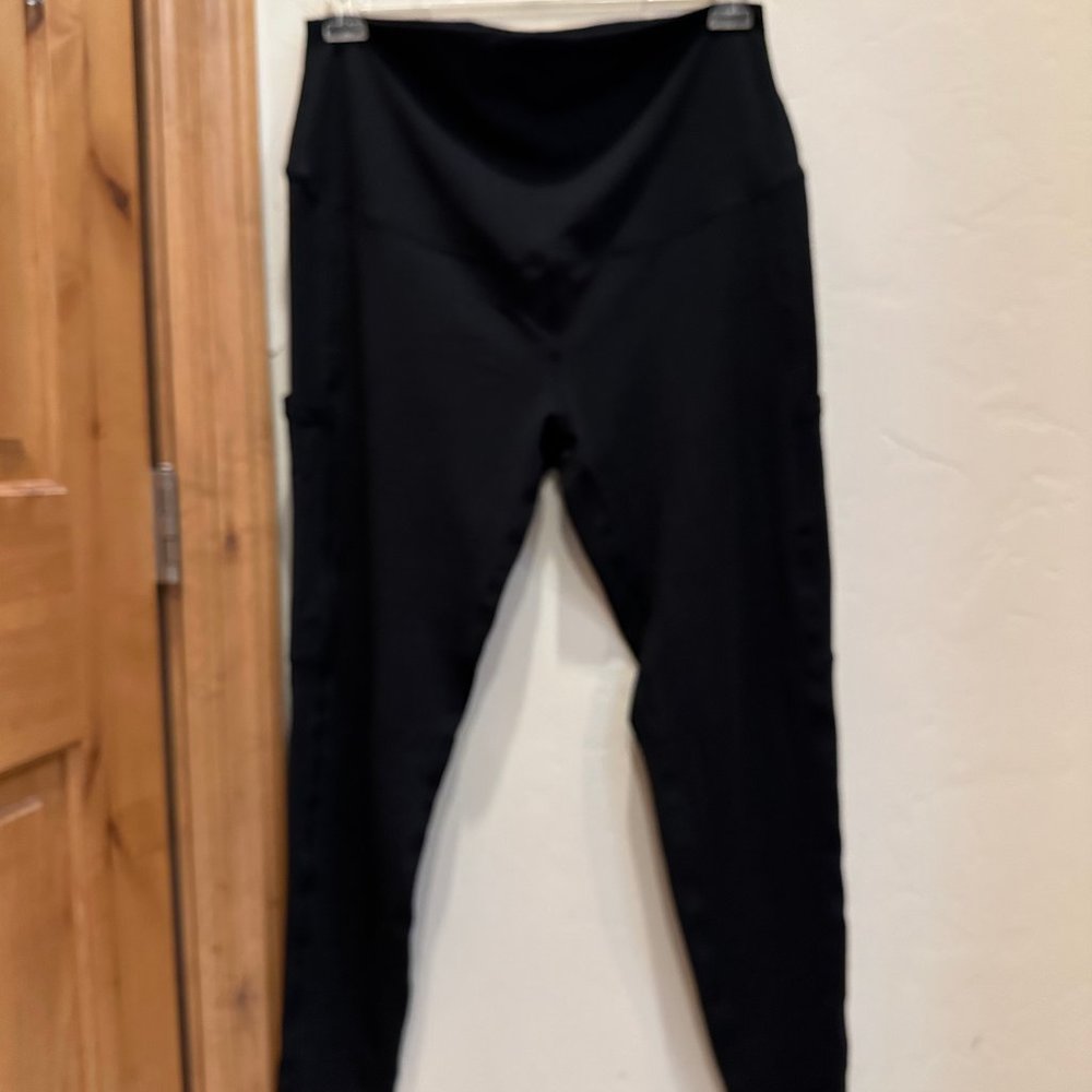 Lot of 2 Maternity Yoga Pants Leggings Over Bump